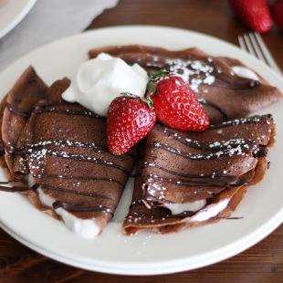 Chocolate Raspberry Crepes