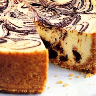Chocolate Swirl Protein Cheesecake