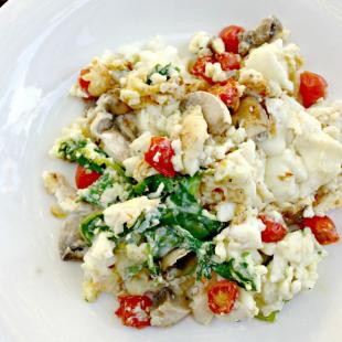 Egg White Vegetable Scramble