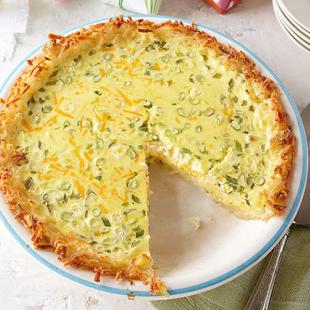 Potato Crusted Quiche
