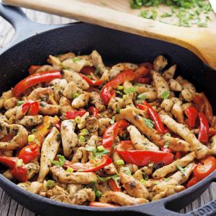 Skillet Chicken Fajitas