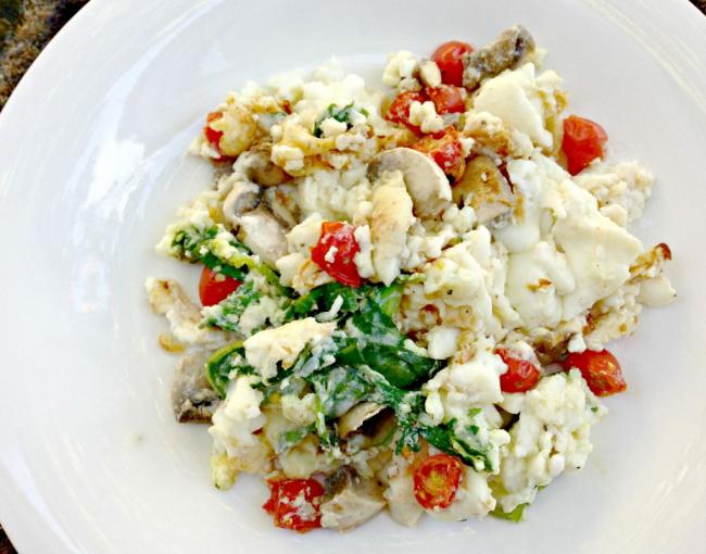 Egg White Vegetable Scramble