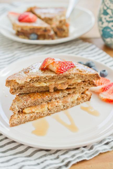 Nutty Banana Stuffed French Toast