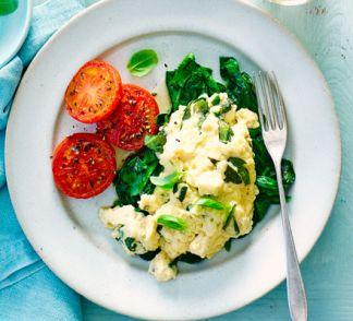 Parmesan Spinach Scramble