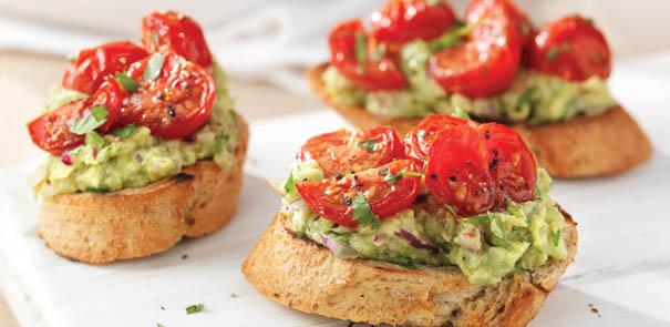 Avocado Tomato Bruschetta